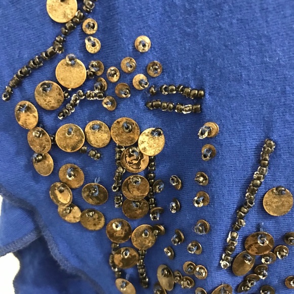 NWT Free People Royal Blue Cocktail Dress medium - Picture 4 of 9